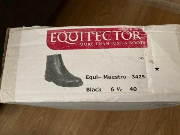 Image 2 of New Boxed Equitector Maestro Black Riding Boots