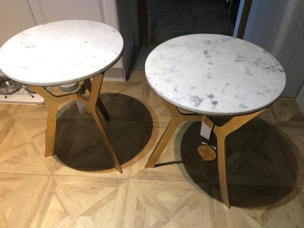 Image 3 of Circular marble top table