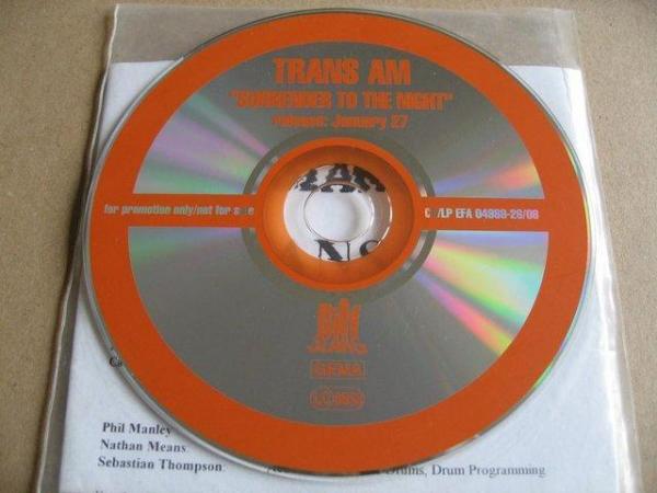 Image 3 of Trans AM – Surrender To The Night –Promo CD Album - City S