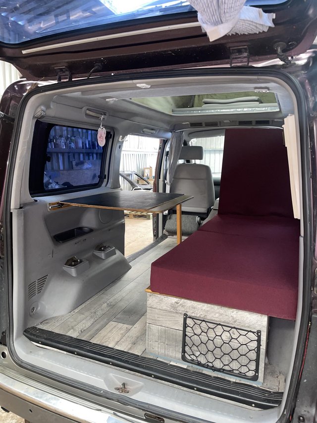 Preview of the first image of Mazda Bongo campervan pop top.