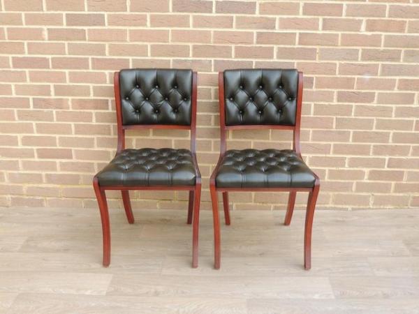 Image 11 of 6 Beresford & Hicks Chesterfield Dining Chairs (UK Delivery)