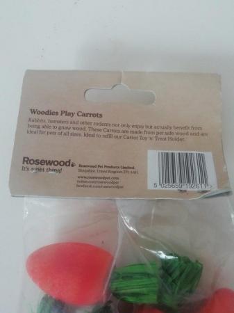Image 1 of Small Animal Gnaw toy carrots