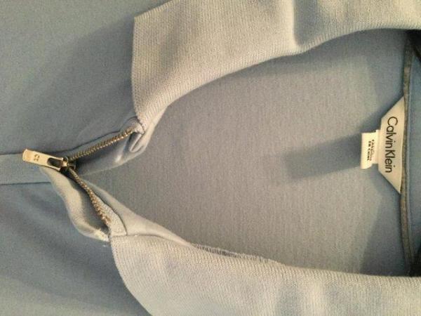 Image 1 of Zip neck polo shirt by Calvin Klein