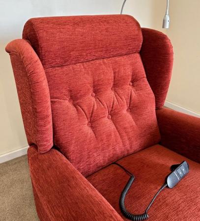 Image 3 of LUXURY ELECTRIC RISER RECLINER RED CHAIR MASSAGE CAN DELIVER