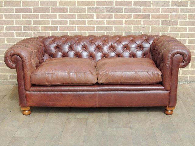Preview of the first image of Laura Ashley Chesterfield Sofa (UK Delivery).