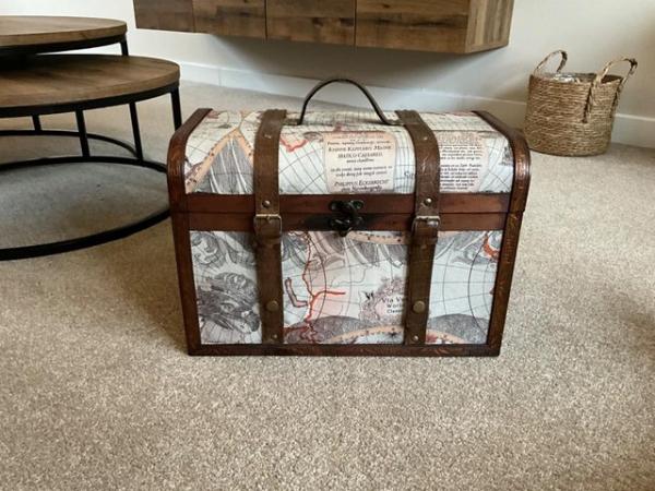 Image 1 of Wooden box style luggage case