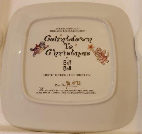 Image 2 of Bill Bell Countdown To Christmas Porcelain Plate