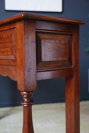 Image 14 of Antique Georgian Style Oak Two Drawer Dresser Hallway Table