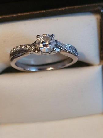 Image 4 of 0.9ct Brilliant Cut Diamond Engagement Ring 18ct White Gold