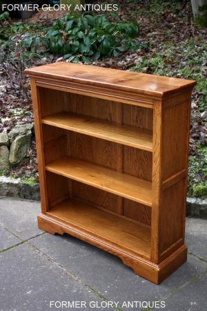 Image 87 of AN OLD CHARM VINTAGE OAK OPEN BOOKCASE CD DVD CABINET STAND