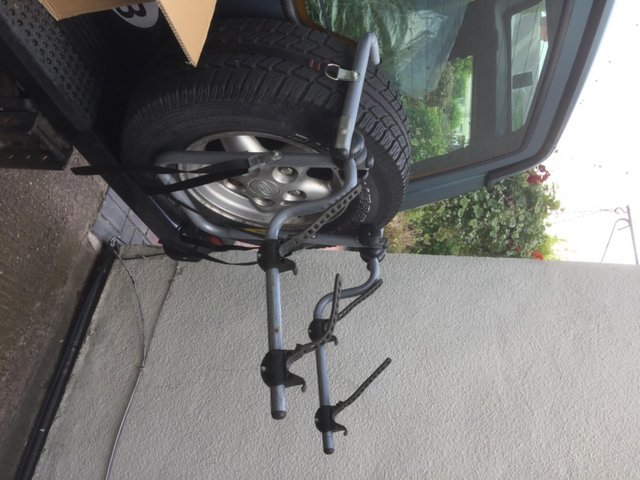 Preview of the first image of 4 x 4 spare wheel cycle carrier.
