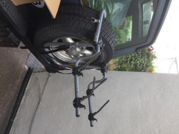 Image 1 of 4 x 4 spare wheel cycle carrier