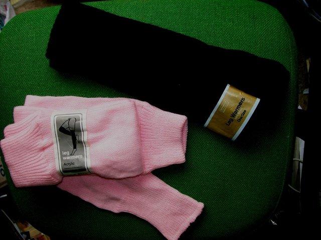 Preview of the first image of Leg Warmers in Black, Navy or Pink. New. NP.