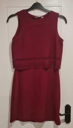 Image 2 of Red wine colour Miss Selfridge Dress M / 12