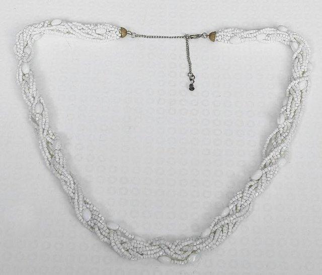 Preview of the first image of Gorgeous Mens/Womens White Beaded Necklace.