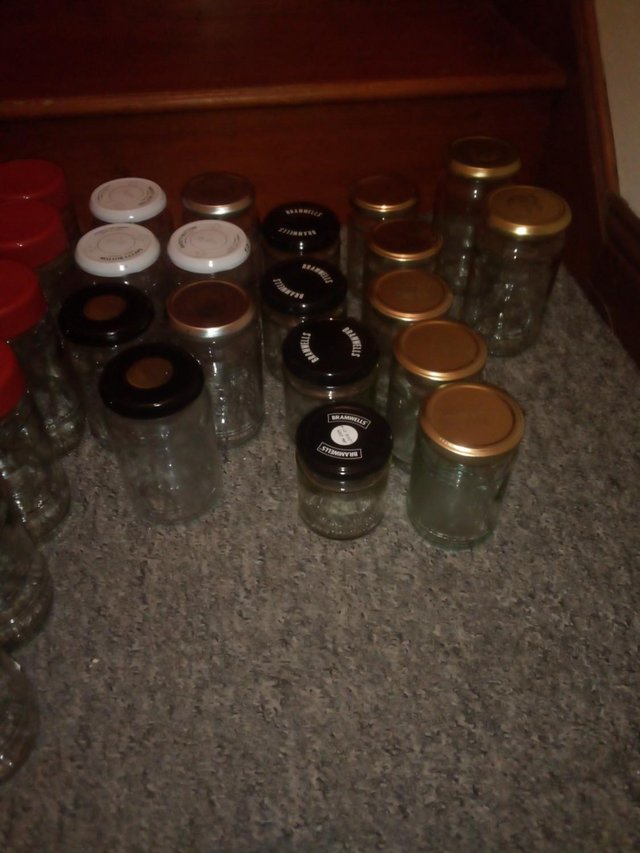 Preview of the first image of Selection Of Glass Jars With Lids.
