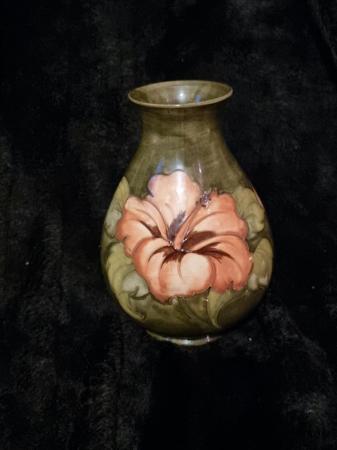 Image 2 of Rare Moorcroft Hibicious Vase