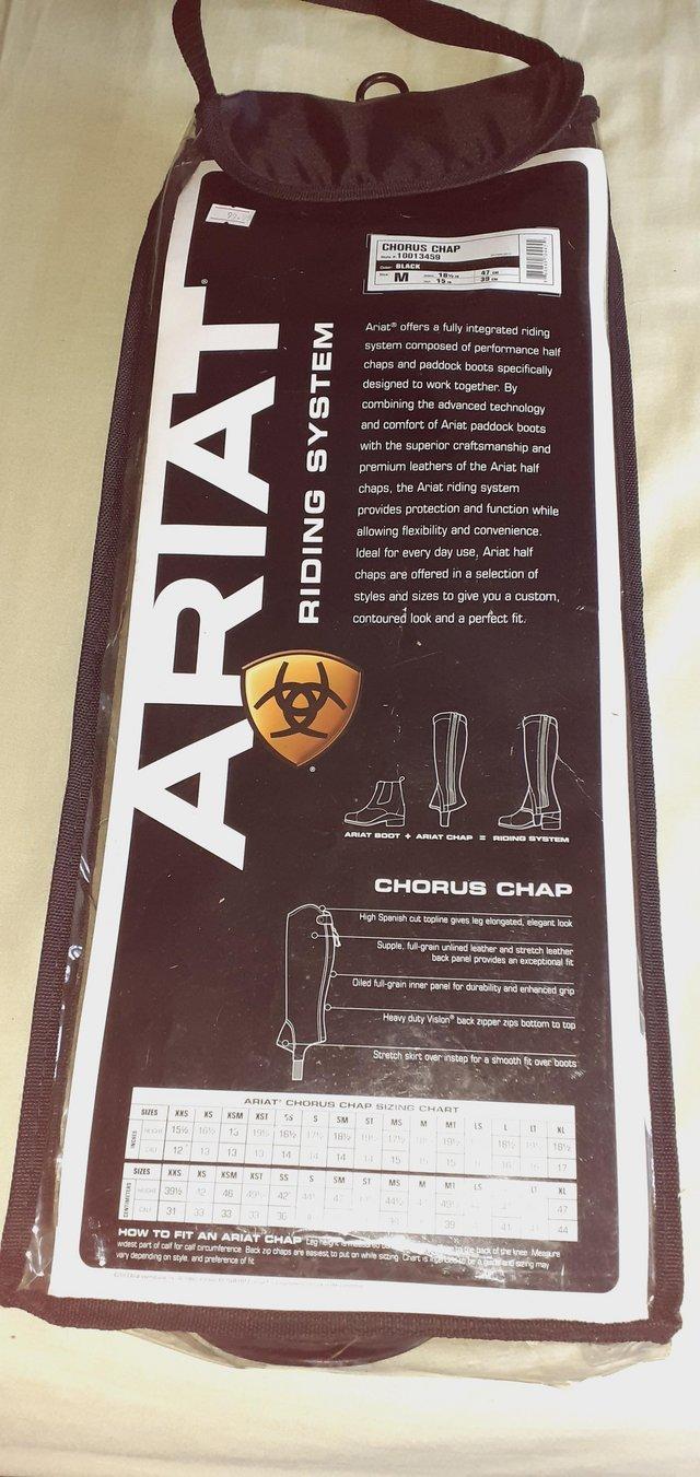 Preview of the first image of Ariat Black Chorus Chaps (medium).