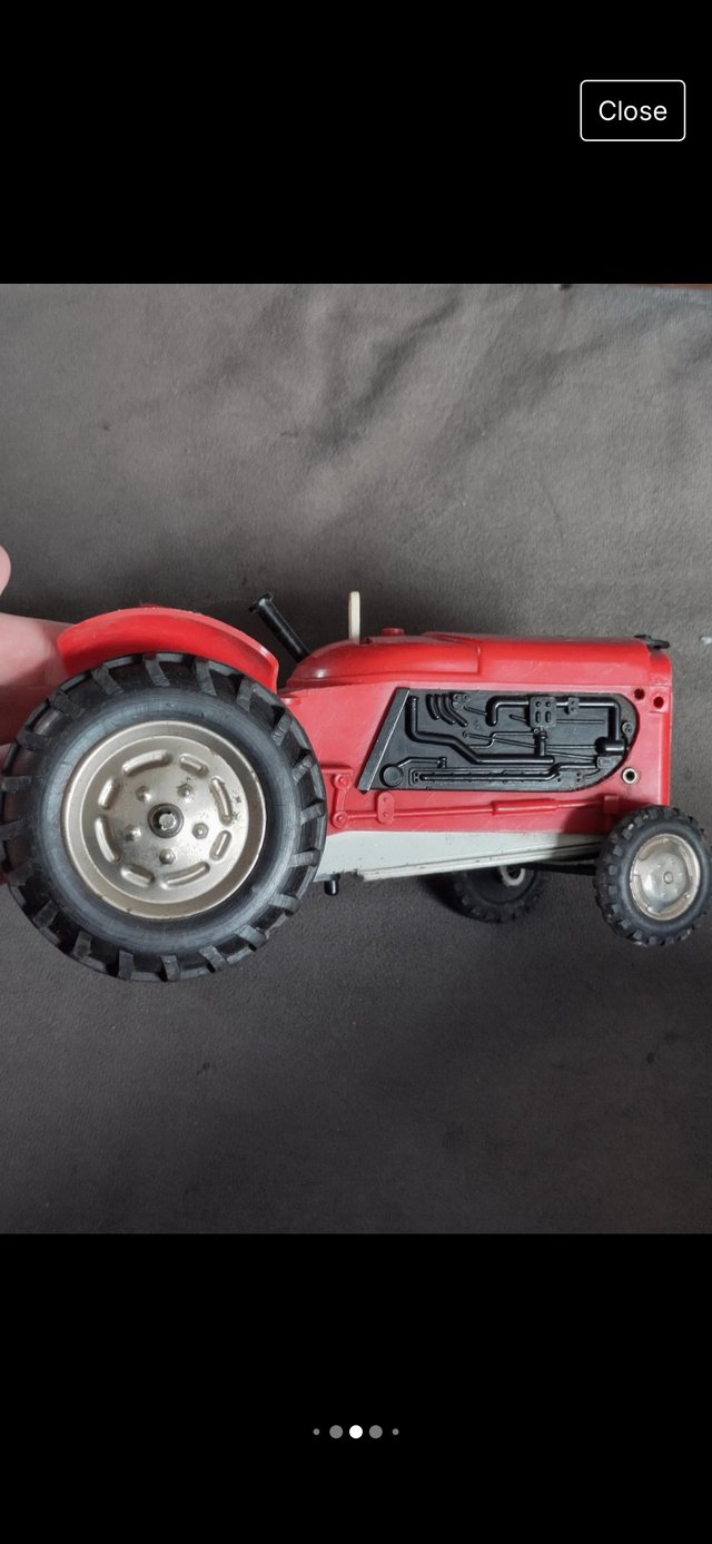 Preview of the first image of Vintage Marx Forward & Reverse Farm Tractor In Original Box.