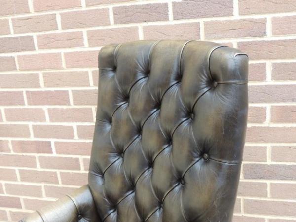 Image 16 of Vintage Directors Chesterfield High Back Chair (UK Delivery)