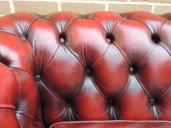 Image 32 of Vintage Chesterfield 3 piece Suite (UK Delivery)