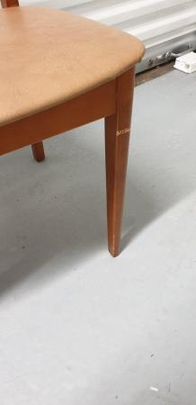 Image 2 of Retro Mid Century Danish style dining chairs x 4