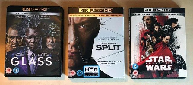 Preview of the first image of Bargain! 3 x 4K UltraHD Blu-ray Disks.