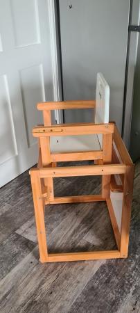 Image 2 of Wooden highchair/ table and chair