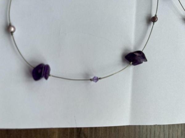 Image 2 of Lovely Amethyst Necklace & Bracelet set