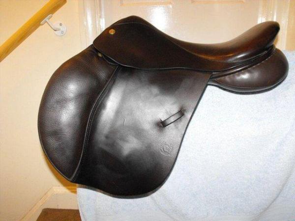 Image 3 of Used Symonds Event/Jump saddle, brown Walsall made saddle