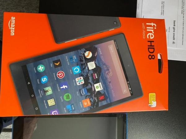Image 2 of Fire HD8 Tablet With USB Charging cable