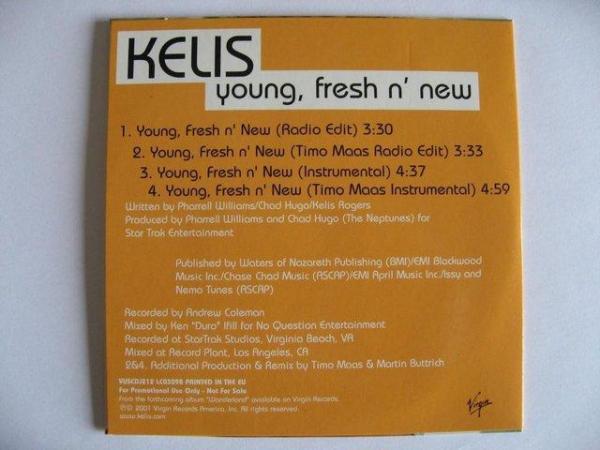 Image 3 of Kelis – Young, Fresh n’ New – 4 Mixes Promo CD Single – Virg