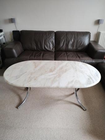 Image 1 of Real marble large coffee table