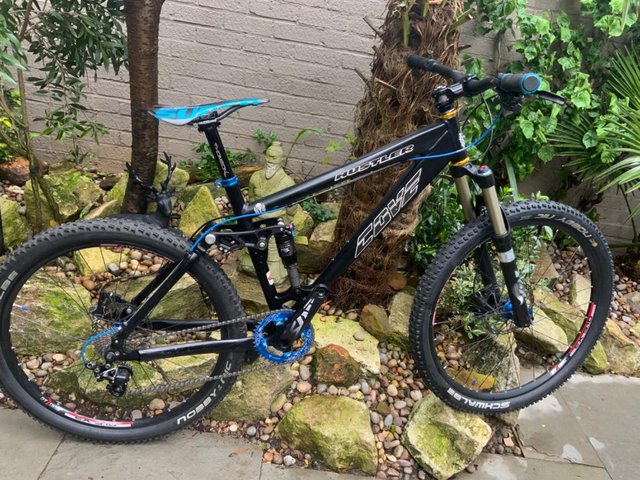 Preview of the first image of COVE HUSTLER Full Suspension Mountain Bike Large 18"/45cm.