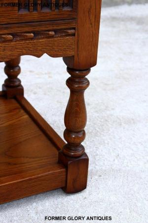 Image 20 of OLD CHARM LIGHT OAK TWO DRAWER OCCASIONAL COFFEE TABLE STAND