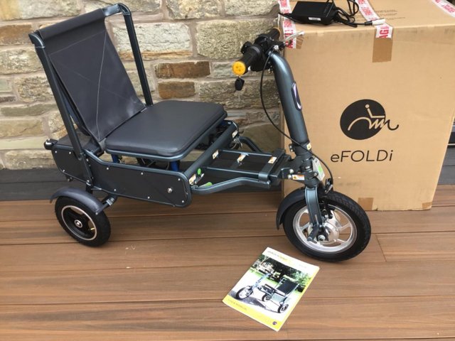 Preview of the first image of EFOLDI MOBILITY SCOOTER,FREE DELIVERY.