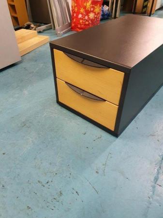 Image 3 of ELAN yew 2-drawer office storage unit/drawers
