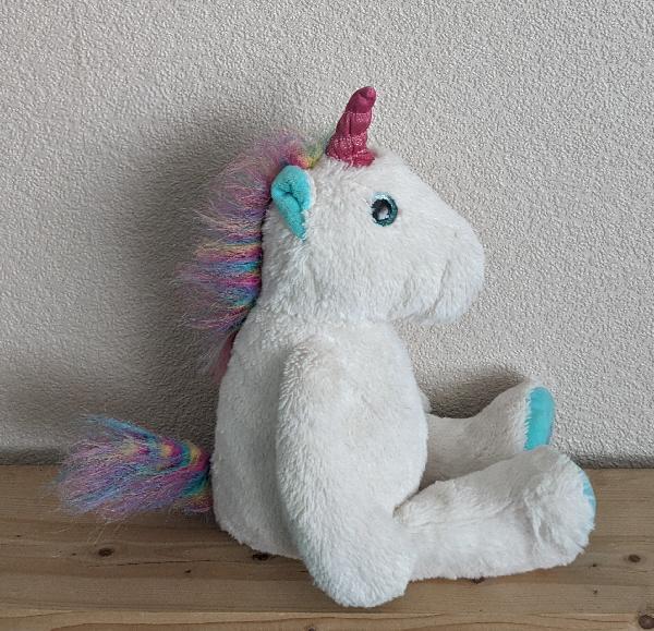 Preview of the first image of 14" Unicorn Plush Huggable Massager/Vibrating Sensory Toy.