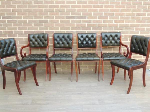 Image 2 of 6 Beresford and Hicks Chesterfield Chairs (UK Delivery)