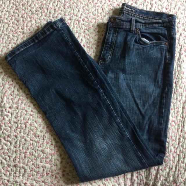 Preview of the first image of Vintage 90s M&S 14L Indigo Jeans.