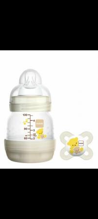 Image 2 of Brand new unused MAM newborn baby bottle and dummy set