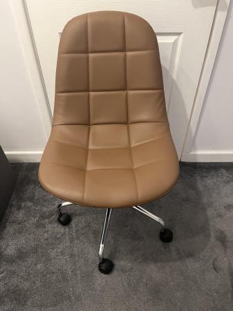 Image 1 of Faux leather swivel desk chair