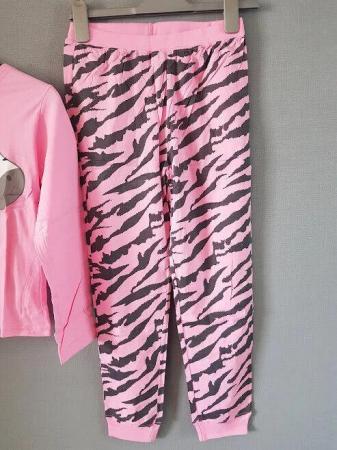 Image 3 of Shoppe 'N' Smile Girls Long Sleeve Zebra Print Cotton Pajama