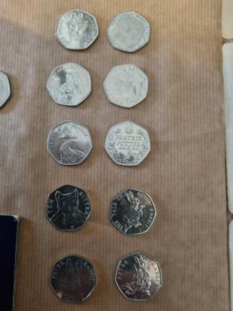 Image 1 of Collection of 50p coins. Some very rare