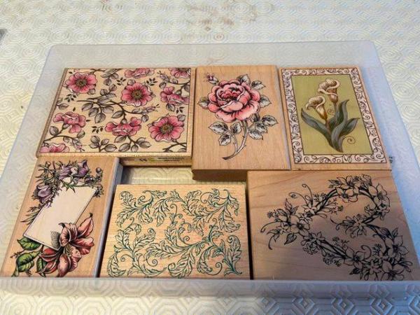 Image 2 of BOX NO. 3 WOODEN CRAFTING STAMPS