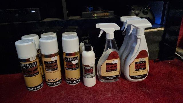 Preview of the first image of Supreme products horse grooming and tack cleaning products.