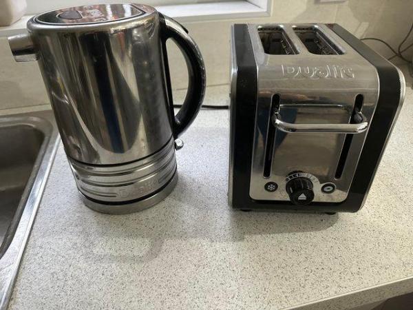 Image 1 of Dualit Architect Kettle and Toaster Stainless Steel & Black