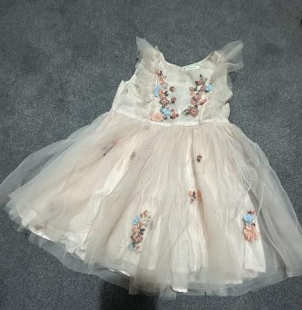 Image 1 of Next Dress with embroider flowers