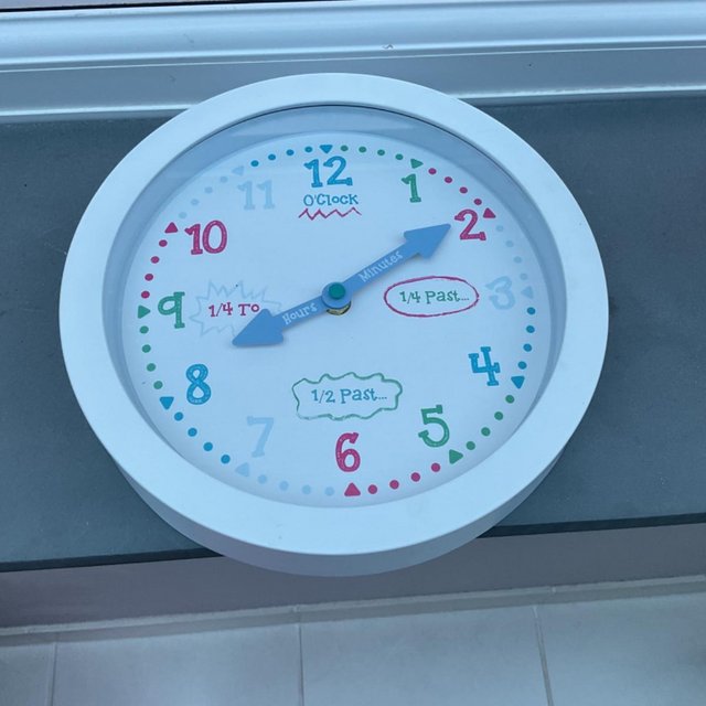 Preview of the first image of Teaching wall clock for children.