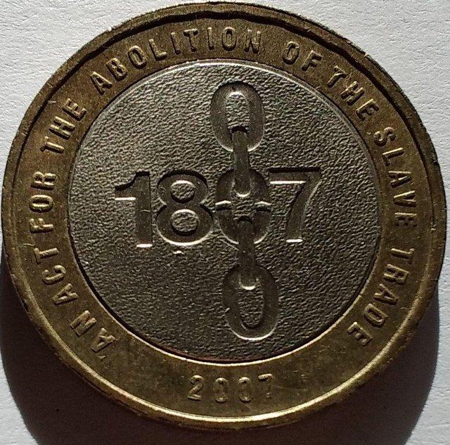 Preview of the first image of 2007 Abolition of Slavery £2 Coin.